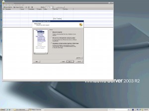 VMware vConverter Restore Step 1