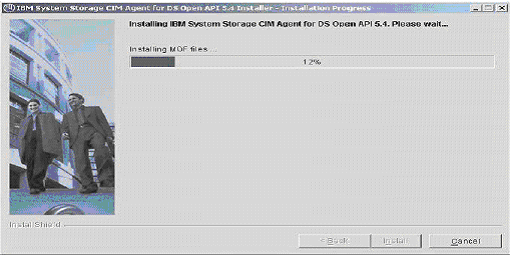 ibm-ds8000-setup-cim-agent-installation-progress