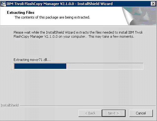 ibm-tivoli-flashcopy-manager-wait-extract-wizard-to-complete